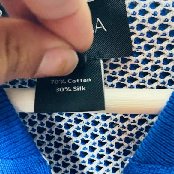 Rondina Women's Zip Cardigan Royal Blue Medium NWT - Picture 5 of 8